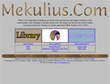 Tablet Screenshot of mekulius.com